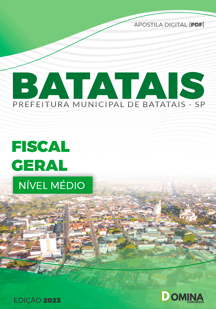 Apostila Pref Batatais SP 2024 Fiscal Geral