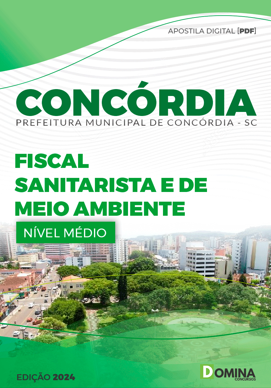 Apostila Prefeitura Concórdia SC 2024 Fiscal Sanitarista