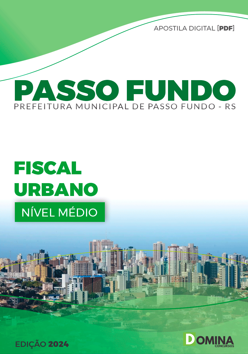 Apostila Pref Passo Fundo RS 2024 Fiscal Urbano