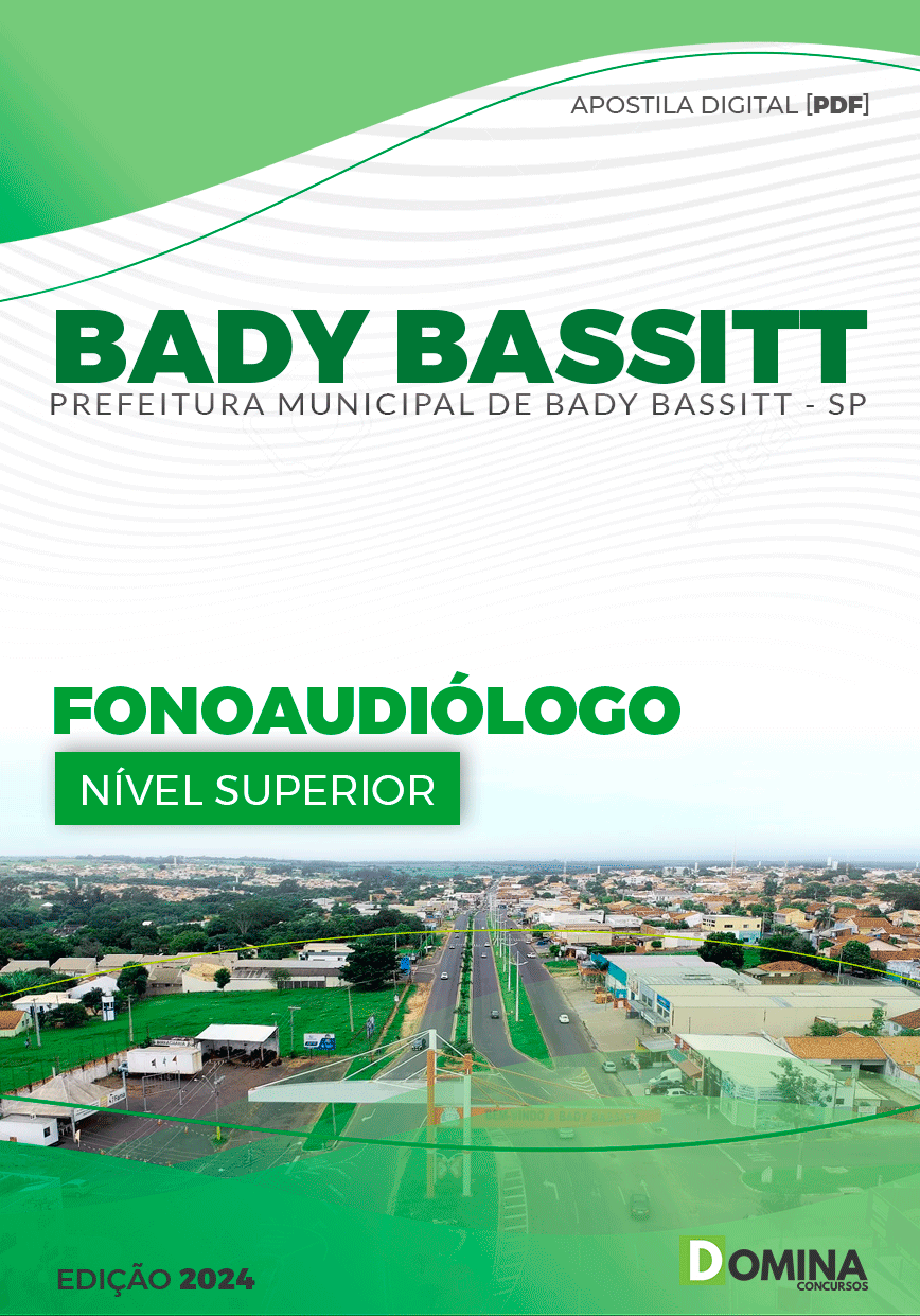 Apostila Pref Bady Bassitt SP 2024 Fonoaudiólogo