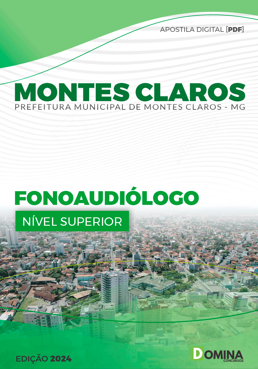 Apostila Prefeitura Montes Claros MG 2024 Fonoaudiólogo