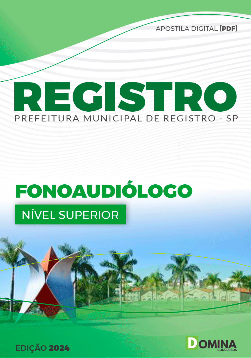Apostila Prefeitura Registro SP 2024 Fonoaudiólogo