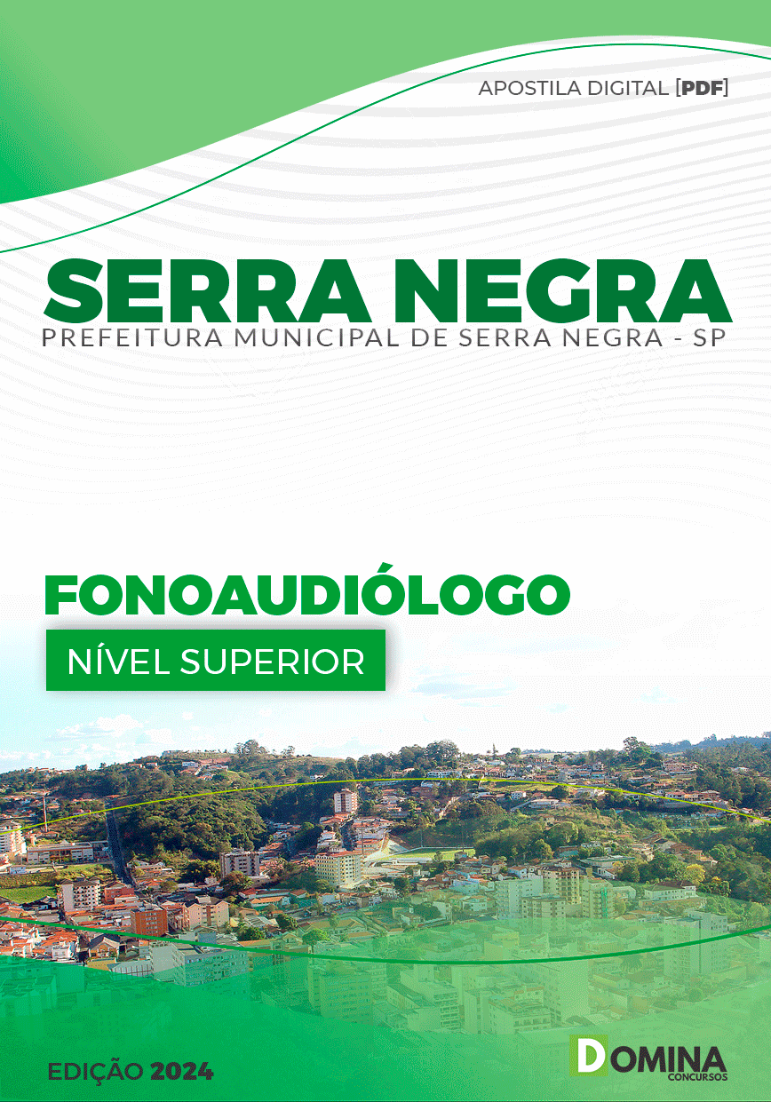 Apostila Pref Serra Negra SP 2024 Fonoaudiólogo