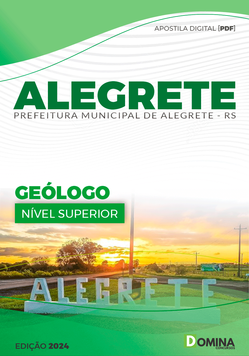 Apostila Prefeitura Alegrete RS 2024 Geólogo