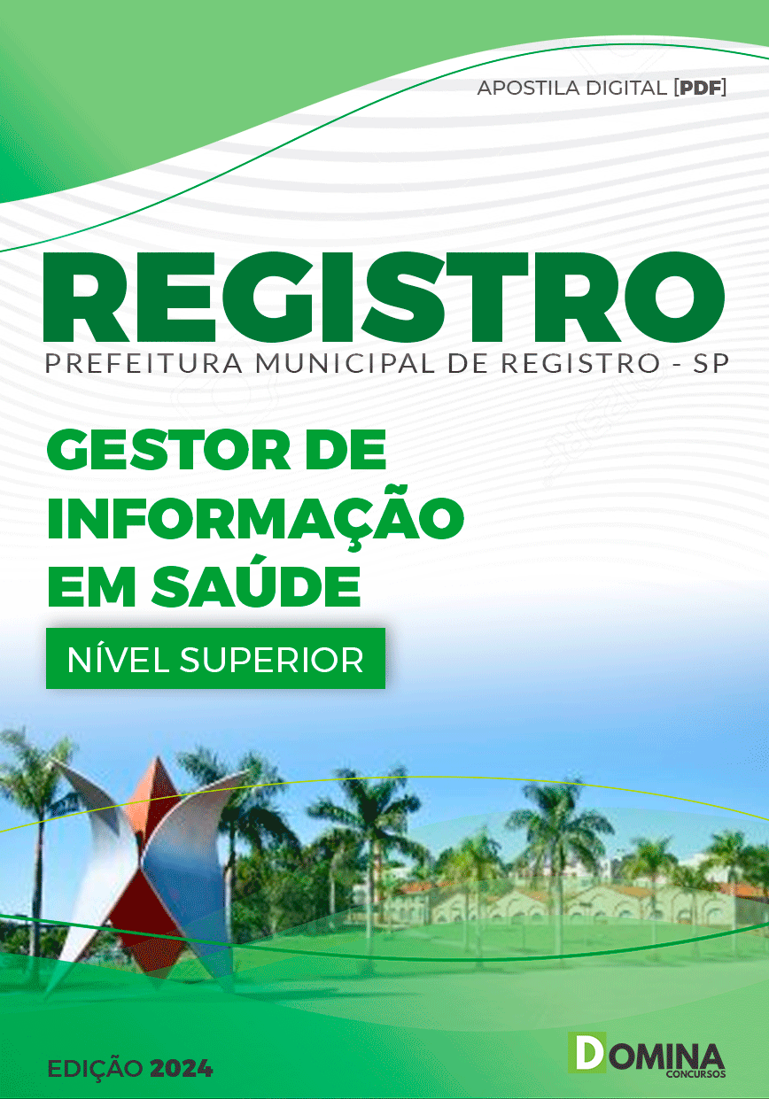 Apostila Prefeitura Registro SP 2024 Gestor Informação Saúde