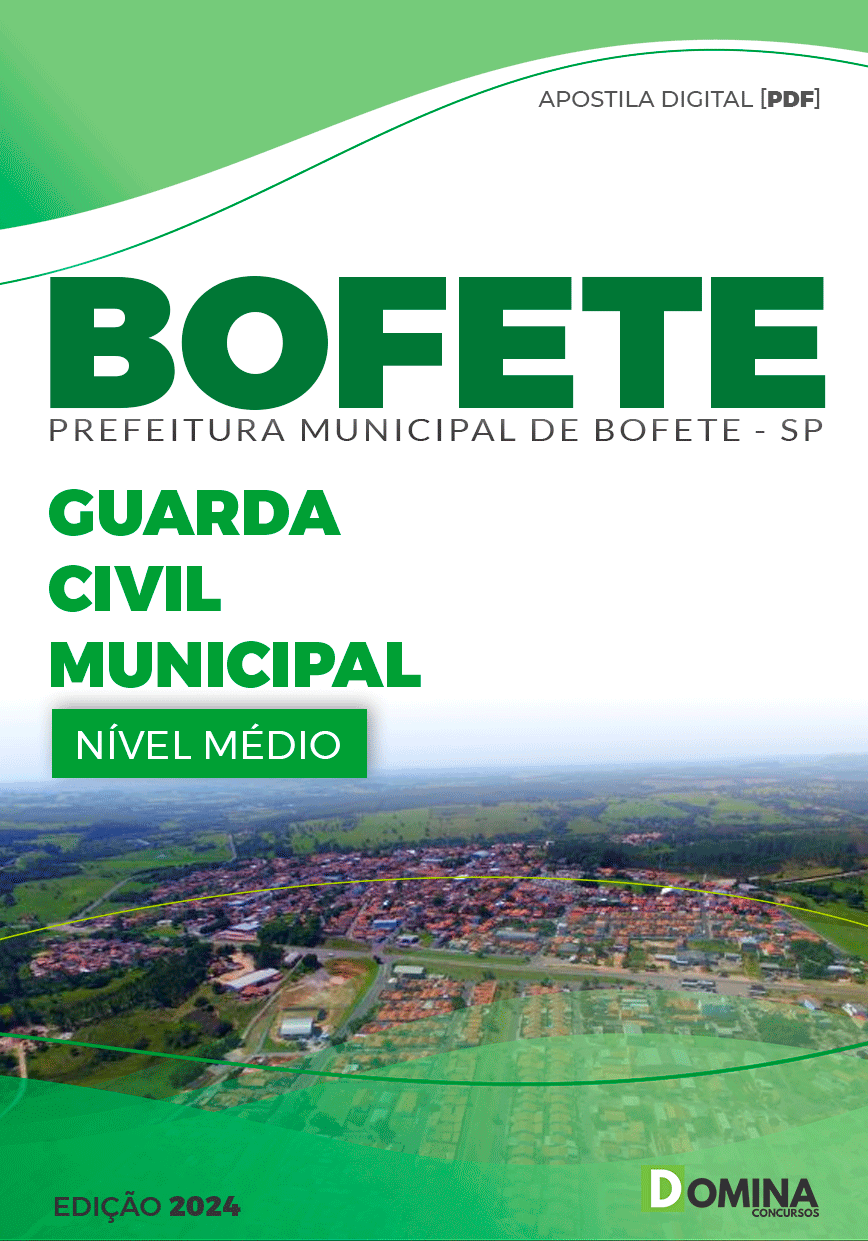 Apostila Pref Bofete SP 2024 Guarda Civil Municipal
