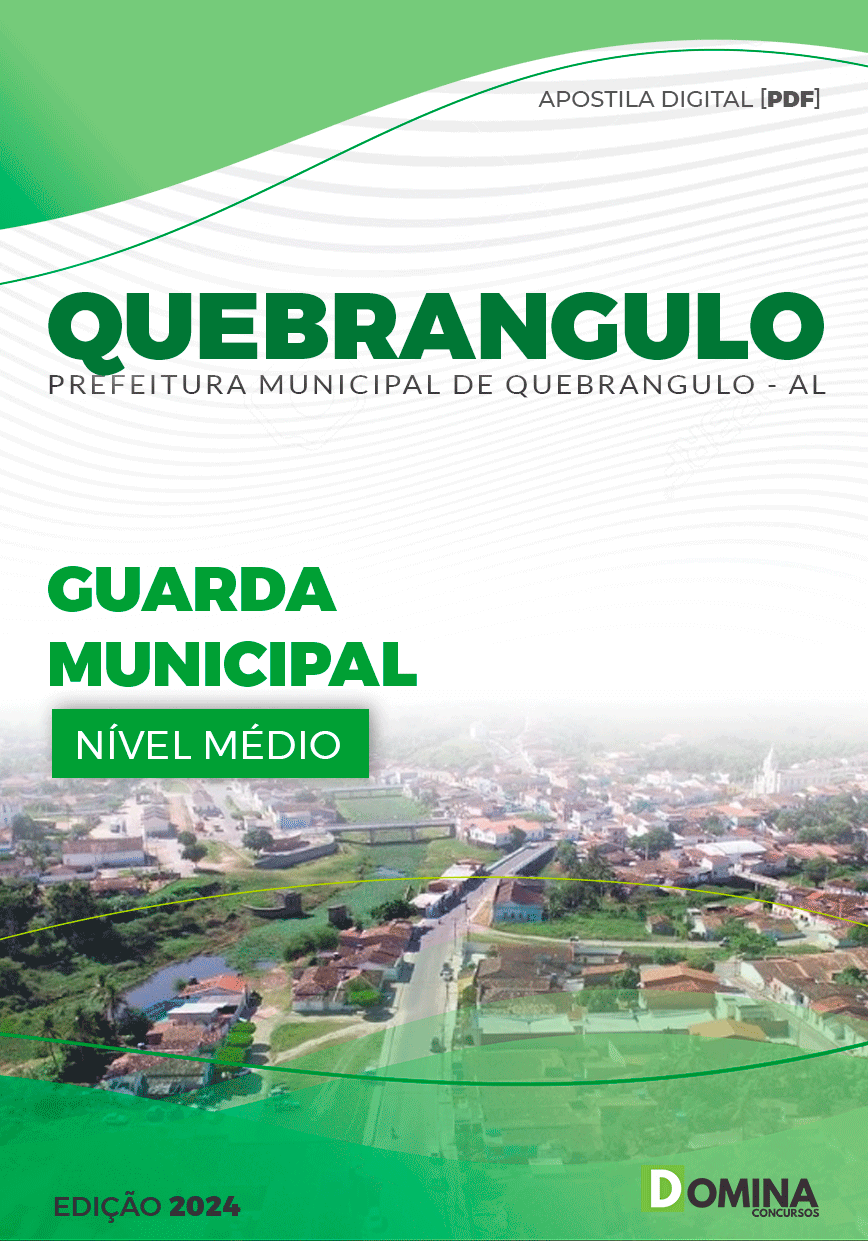 Apostila Pref Quebrangulo AL 2024 Guarda Municipal
