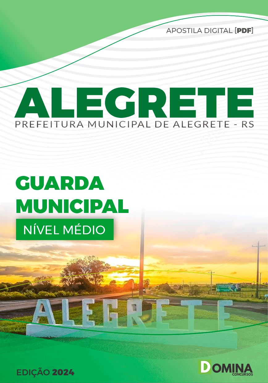 Apostila Prefeitura Alegrete RS 2024 Guarda Municipal