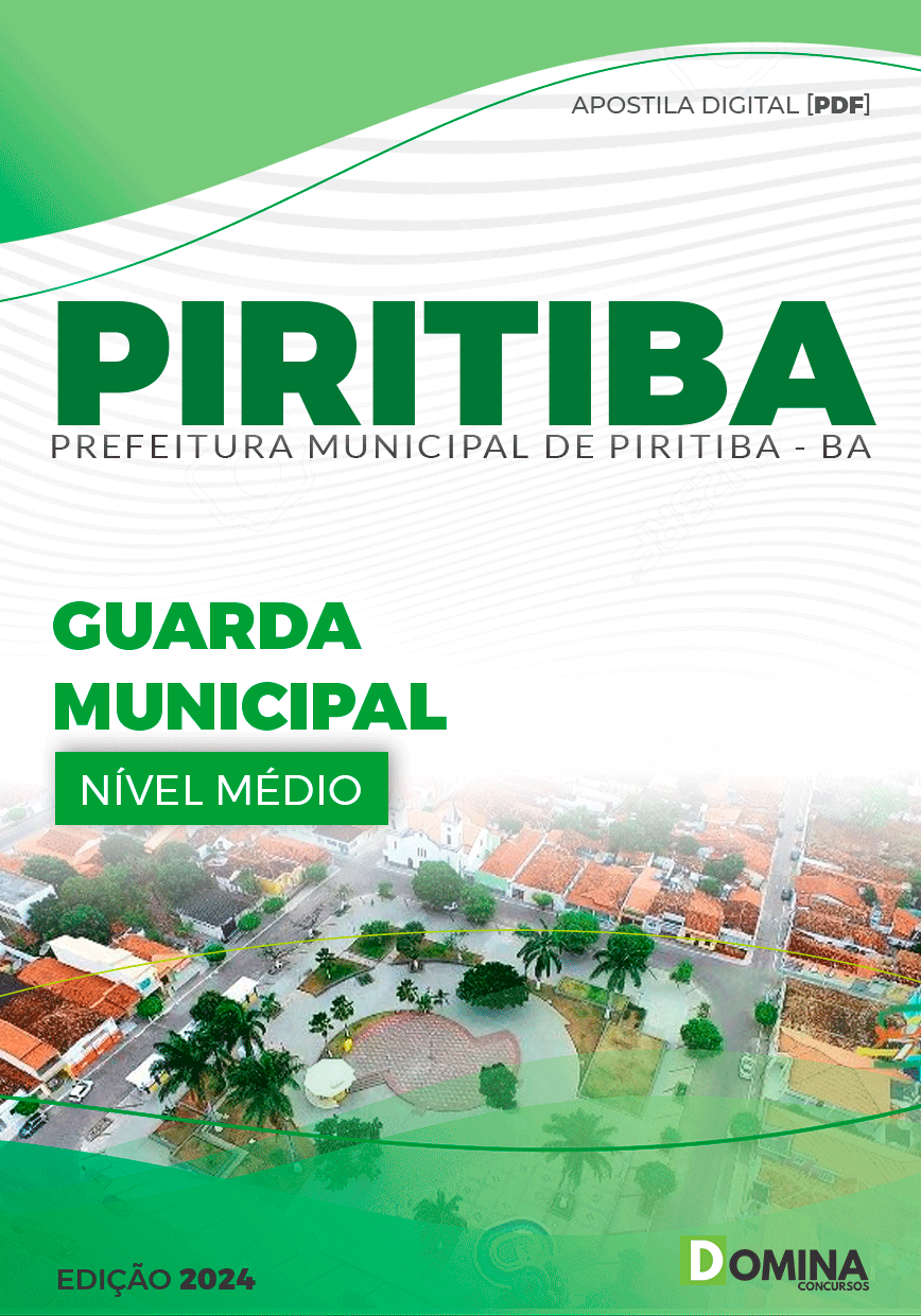 Apostila Pref Piritiba BA 2024 Guarda Municipal