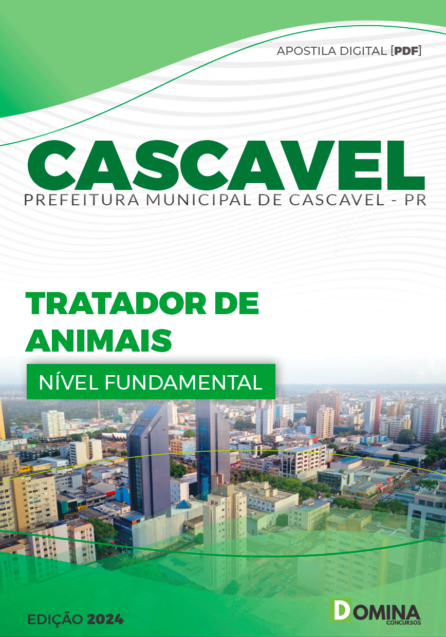 Apostila Prefeitura Cascavel PR 2024 Tratador de Animais