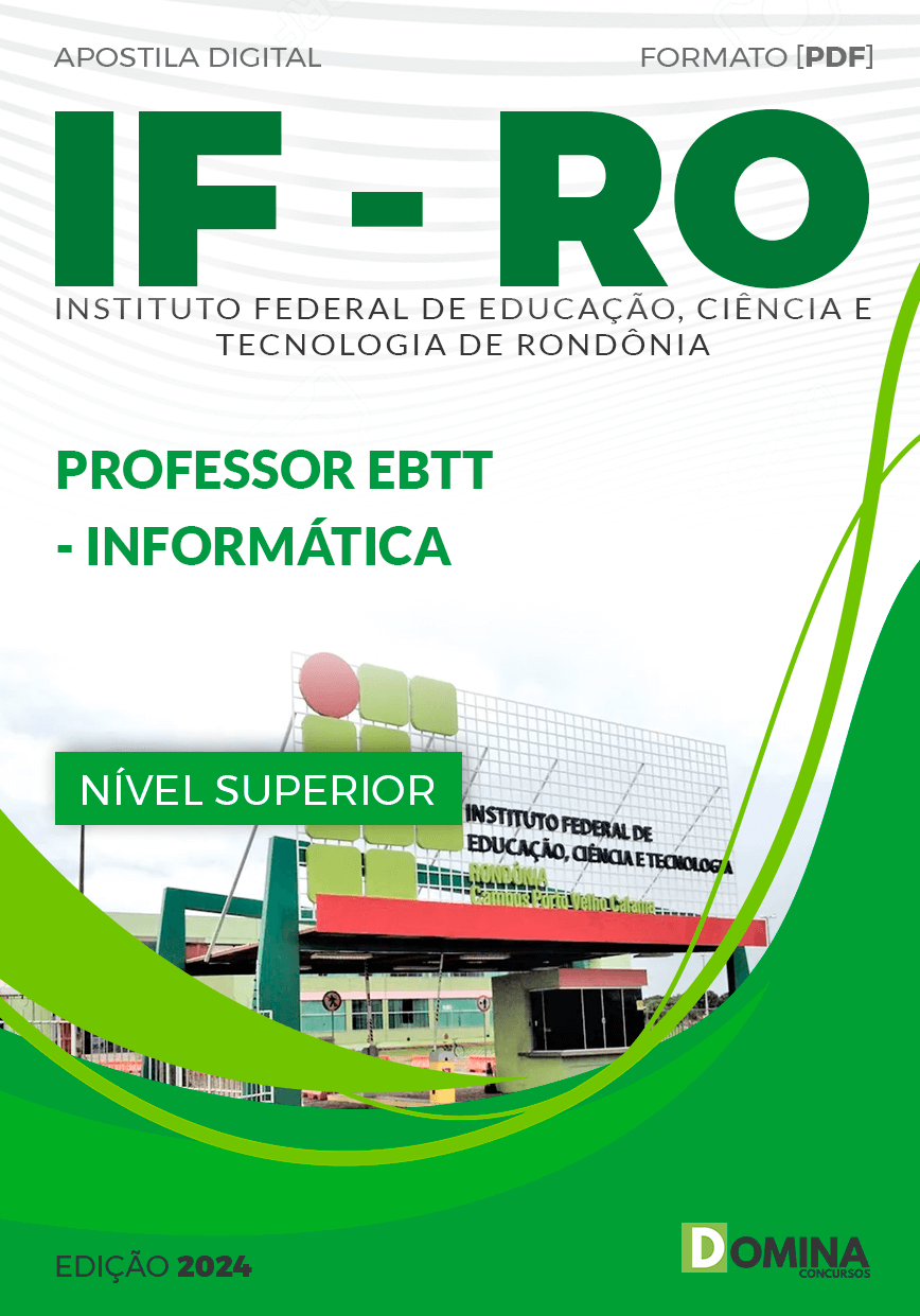 Apostila IFRO 2024 Professor EBTT Informática