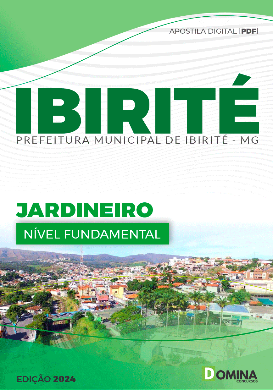 Apostila Pref Ibirité MG 2024 Jardineiro