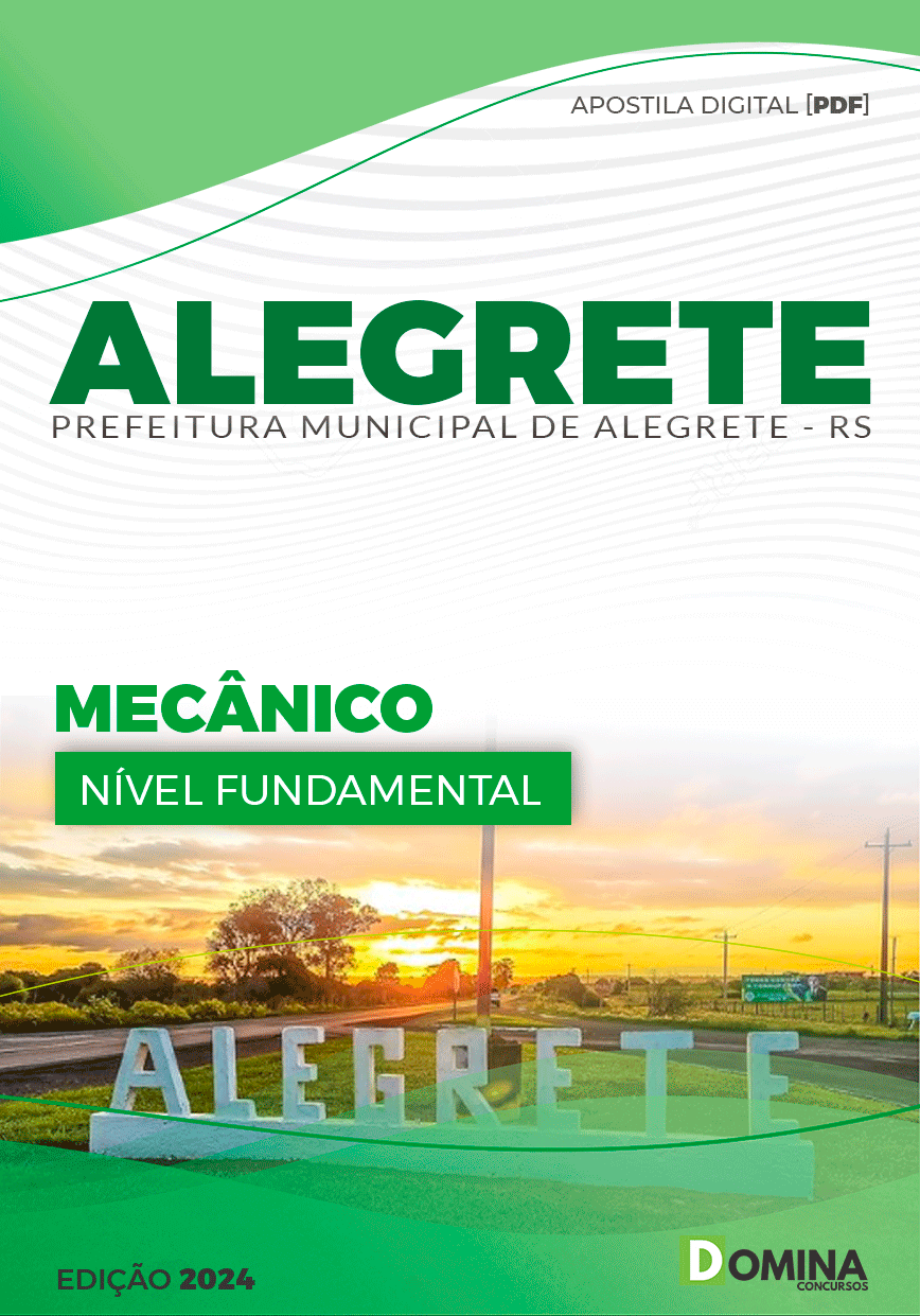 Apostila Prefeitura Alegrete RS 2024 Mecânico