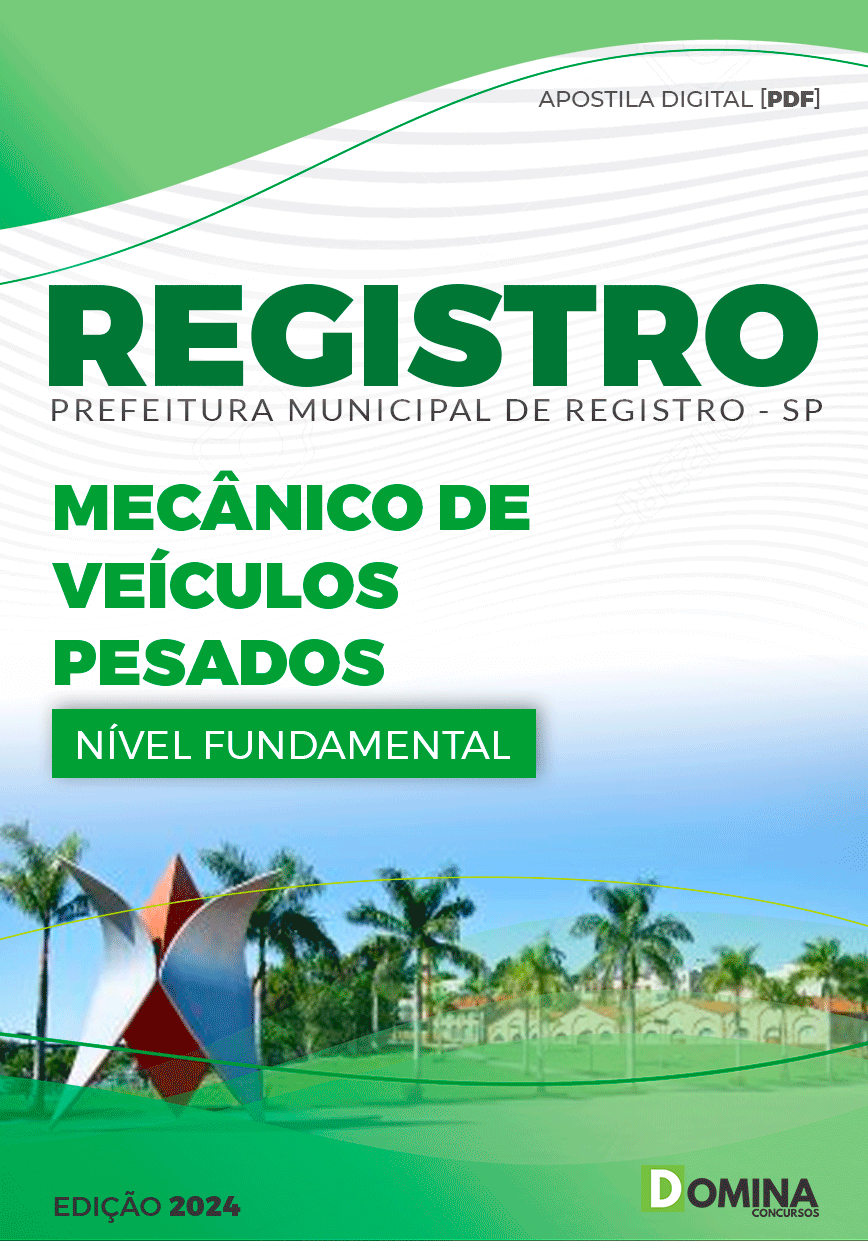 Apostila Prefeitura Registro SP 2024 Mecânico Veículos Pesados