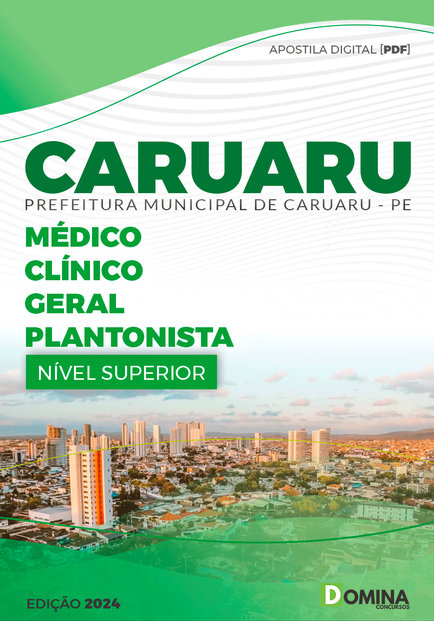 Apostila Pref Caruaru PE 2024 Médico Clínico Geral Plantonista