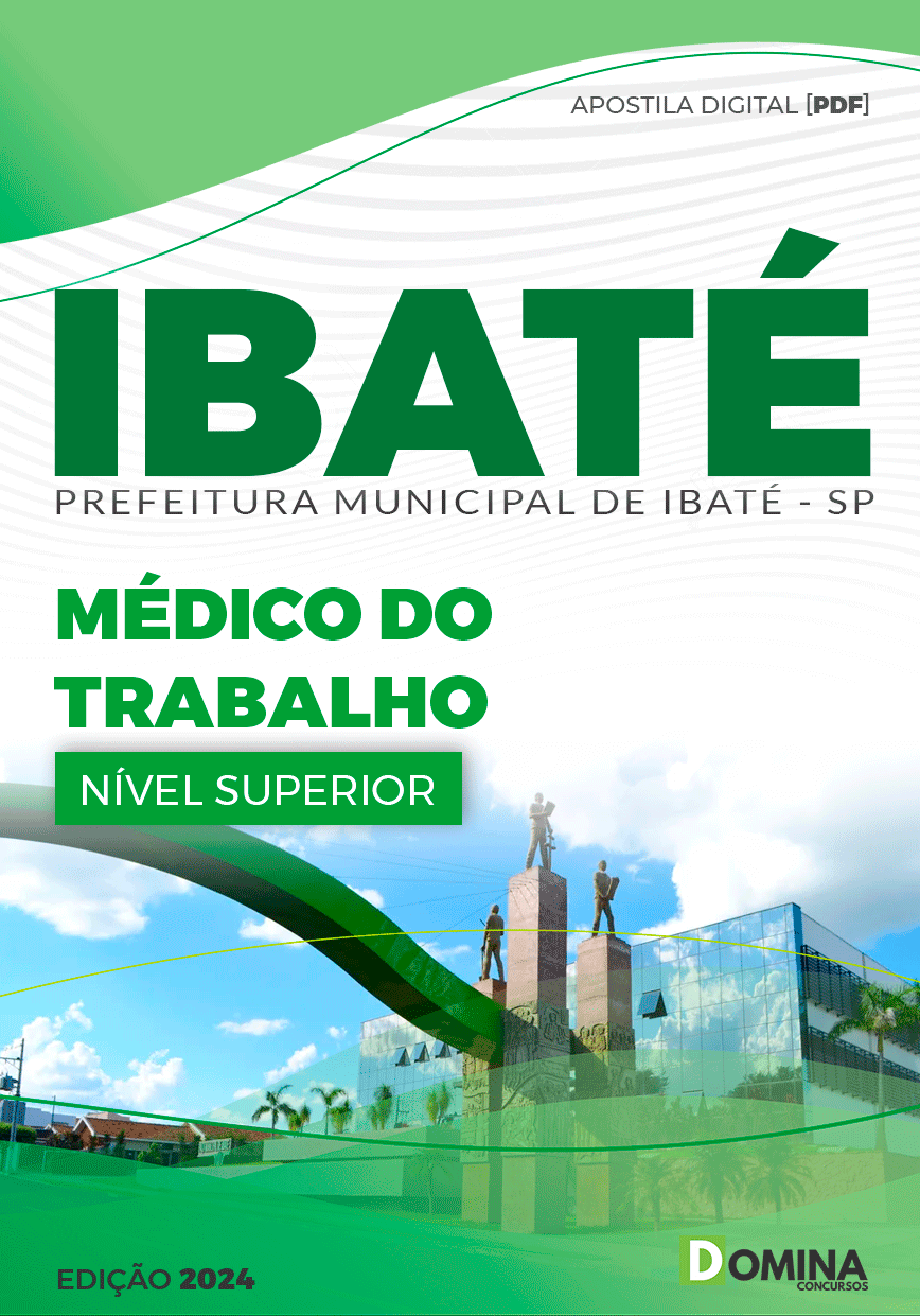 Apostila Pref Ibaté SP 2024 Médico Do Trabalho