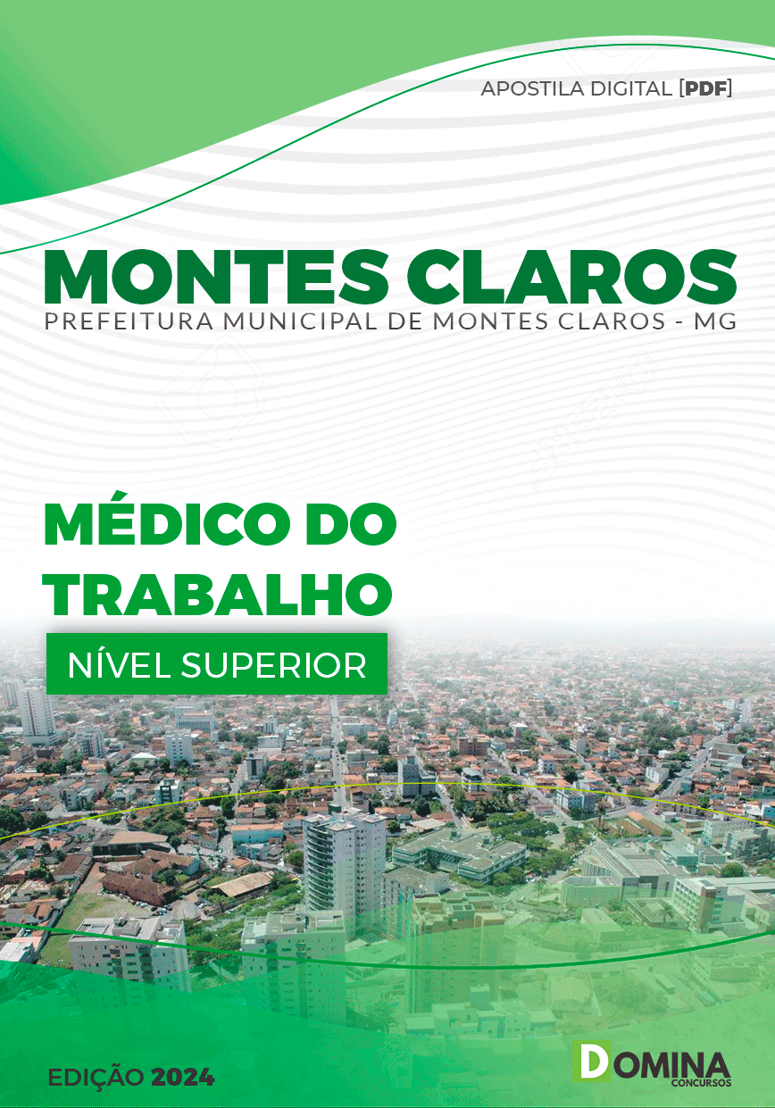 Apostila Prefeitura Montes Claros MG 2024 Médico do Trabalho