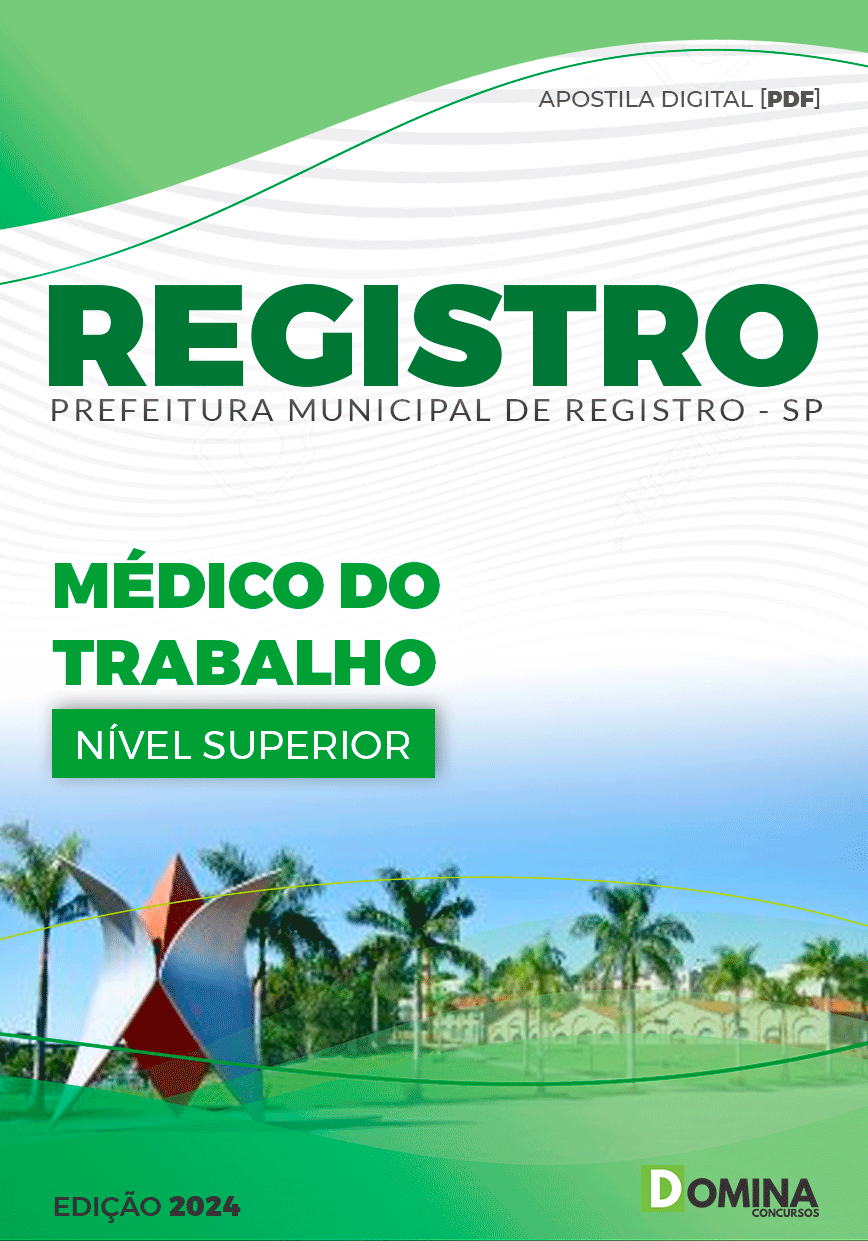 Apostila Prefeitura Registro SP 2024 Médico do Trabalho