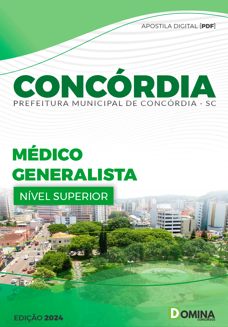 Apostila Prefeitura Concórdia SC 2024 Médico Generalista