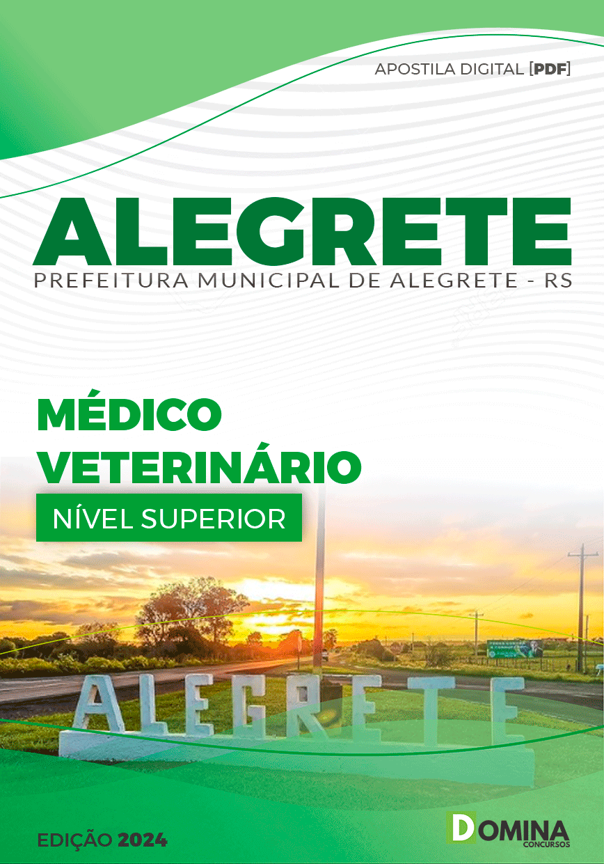 Apostila Prefeitura Alegrete RS 2024 Médico Veterinário