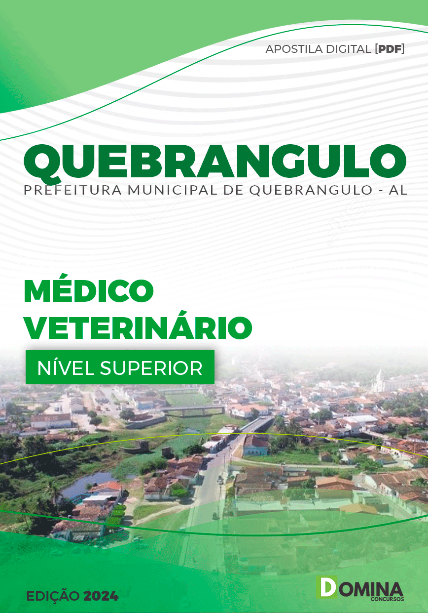 Apostila Pref Quebrangulo AL 2024 Médico Veterinário