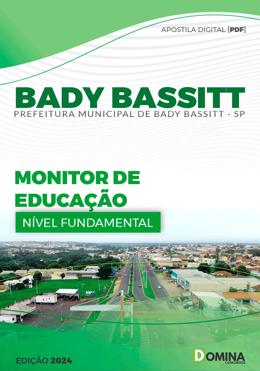 Apostila Pref Bady Bassitt SP 2024 Monitor Educação