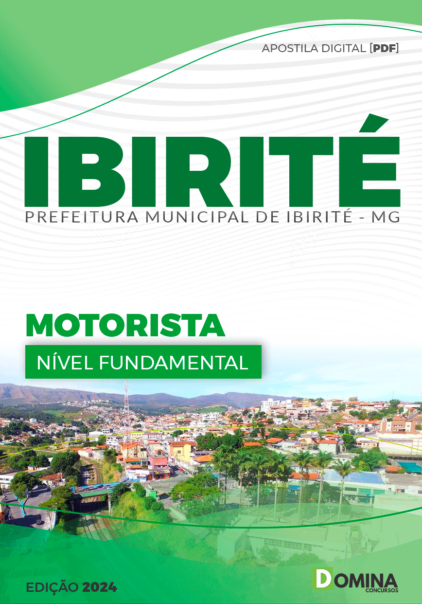 Apostila Pref Ibirité MG 2024 Motorista