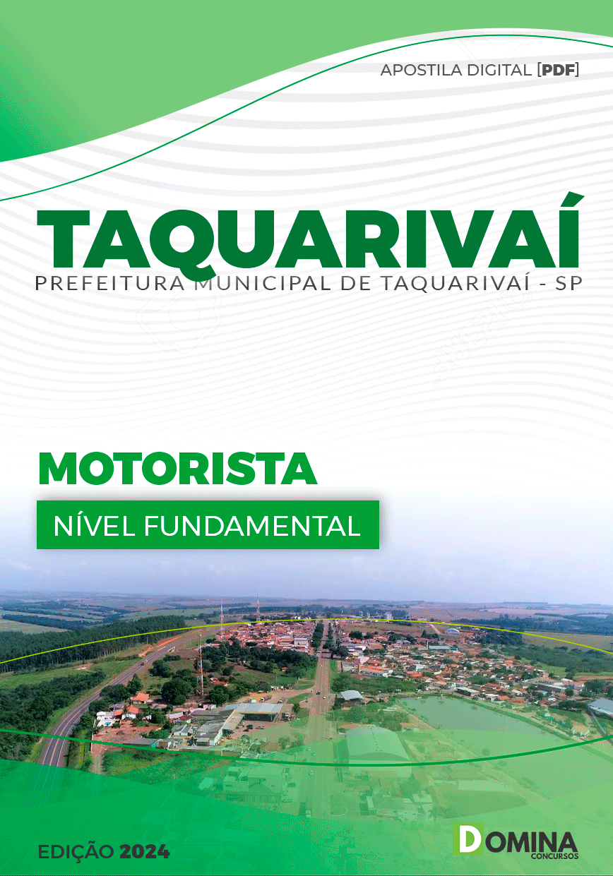 Apostila Prefeitura Taquarivaí SP 2024 Motorista