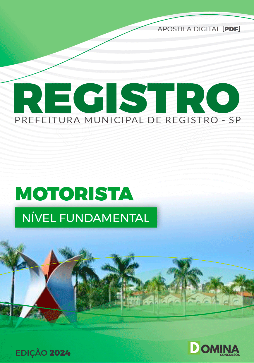 Apostila Prefeitura Registro SP 2024 Motorista