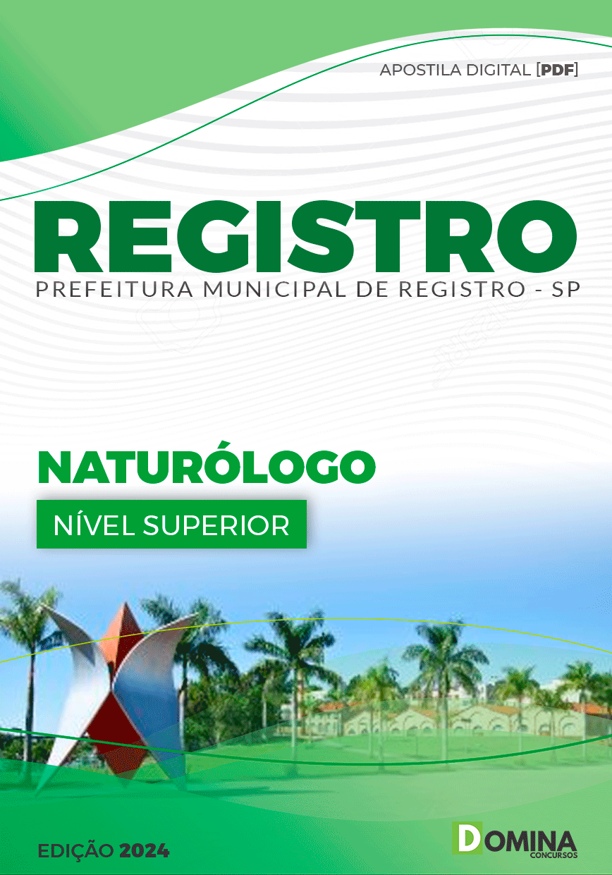 Apostila Prefeitura Registro SP 2024 Naturólogo