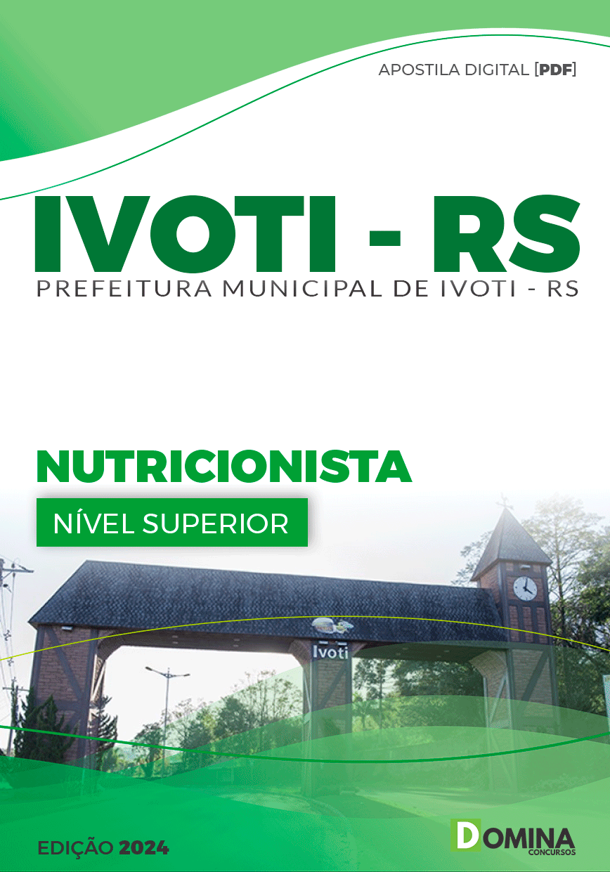 Apostila Pref Ivoti RS 2024 Nutricionista