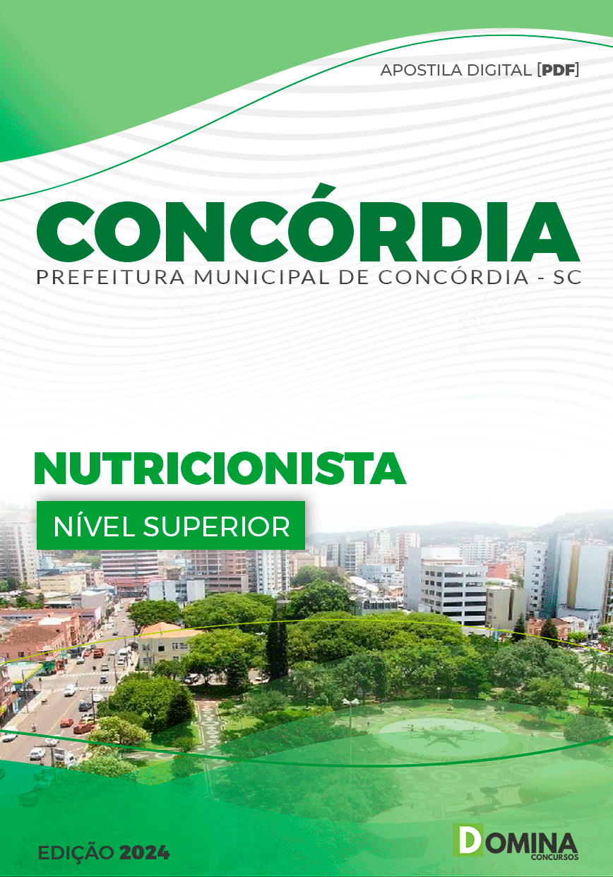 Apostila Prefeitura Concórdia SC 2024 Nutricionista