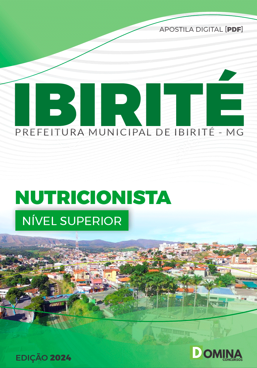 Apostila Pref Ibirité MG 2024 Nutricionista