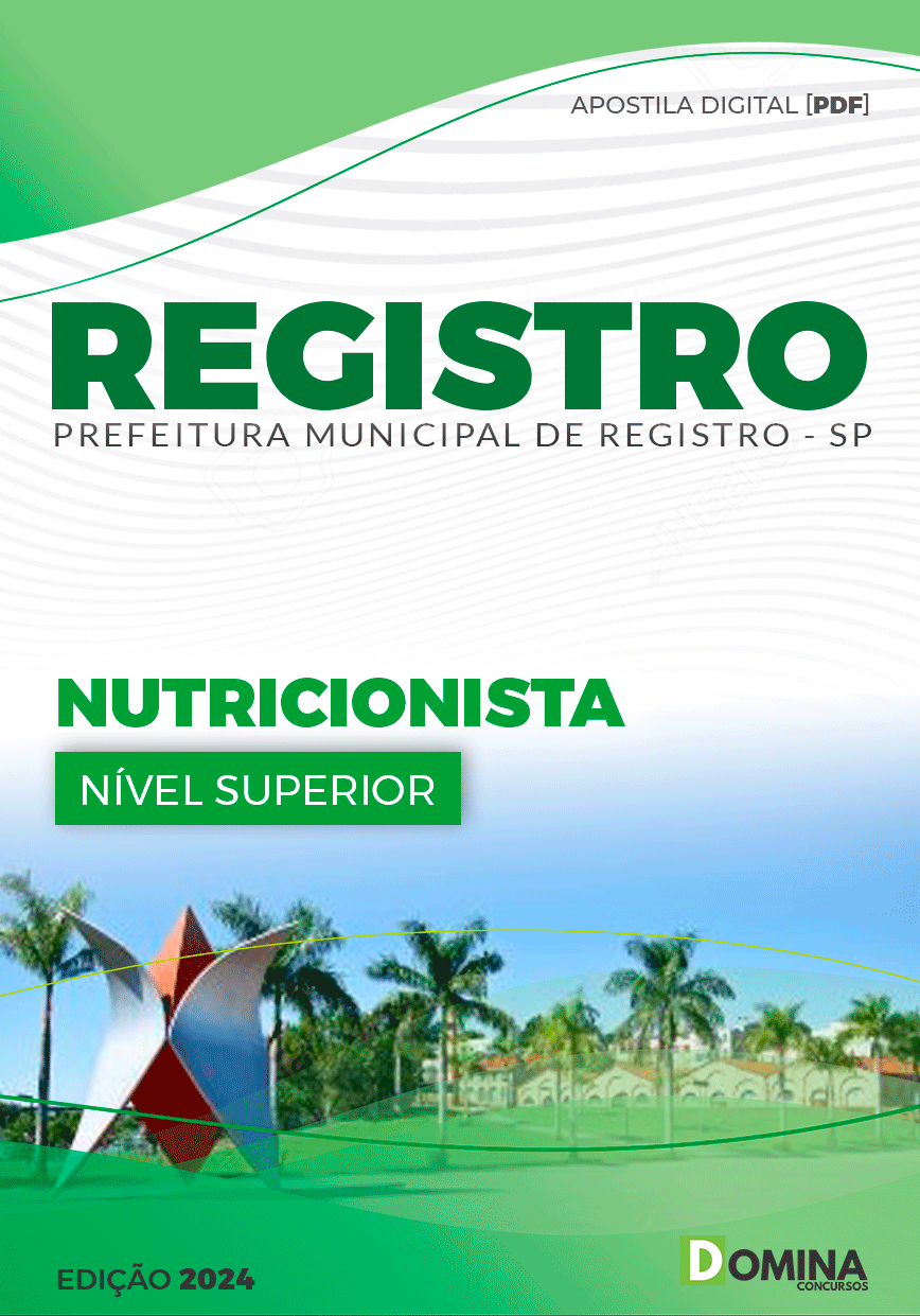 Apostila Prefeitura Registro SP 2024 Nutricionista