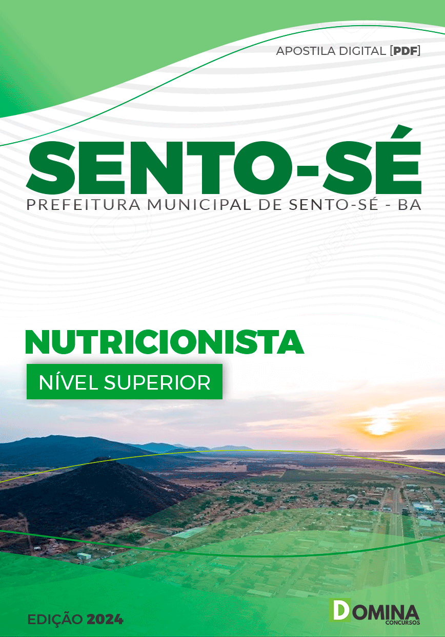 Apostila Pref Sento-Sé BA 2024 Nutricionista
