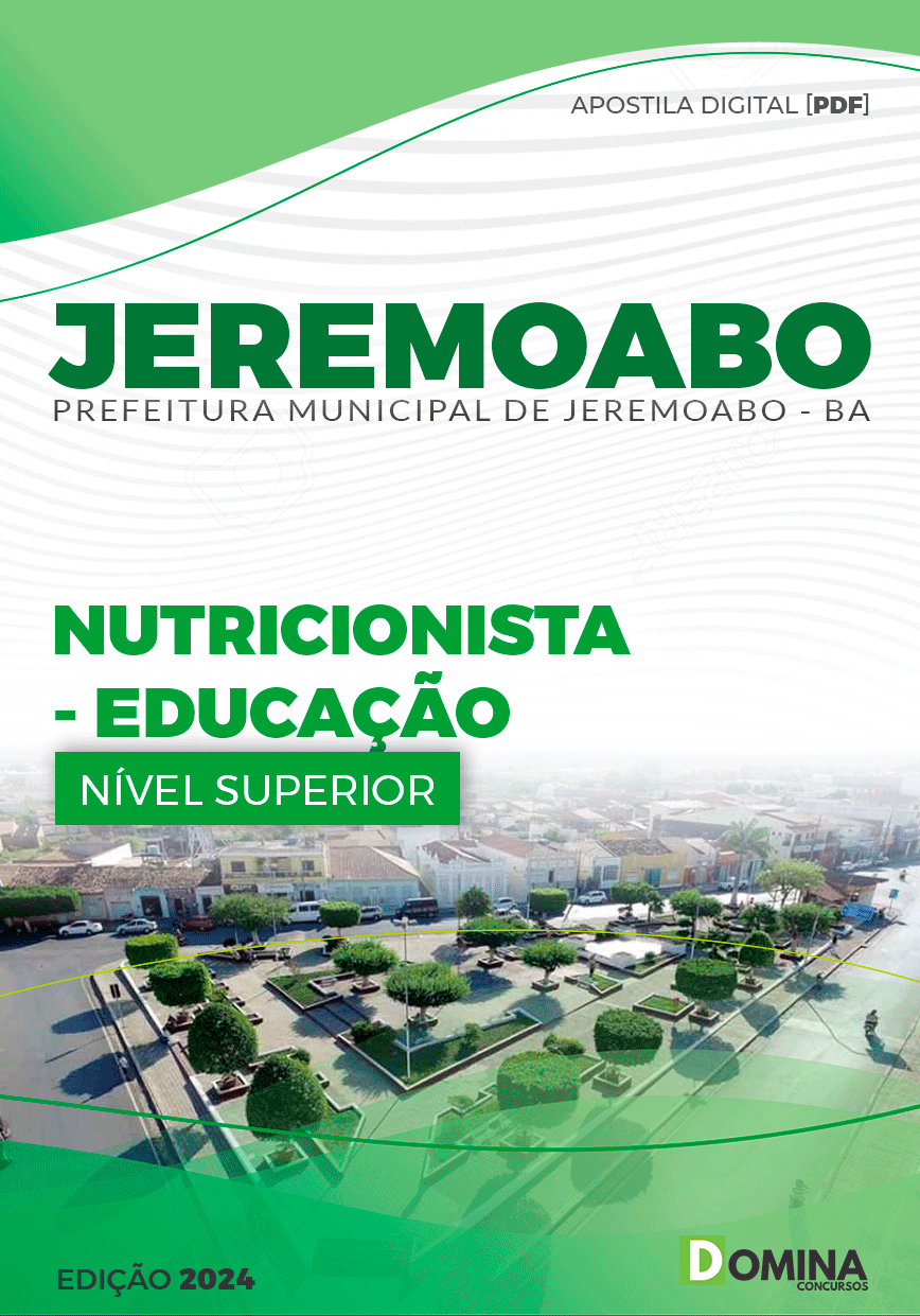 Apostila Pref Jeremoabo BA 2024 Nutricionista
