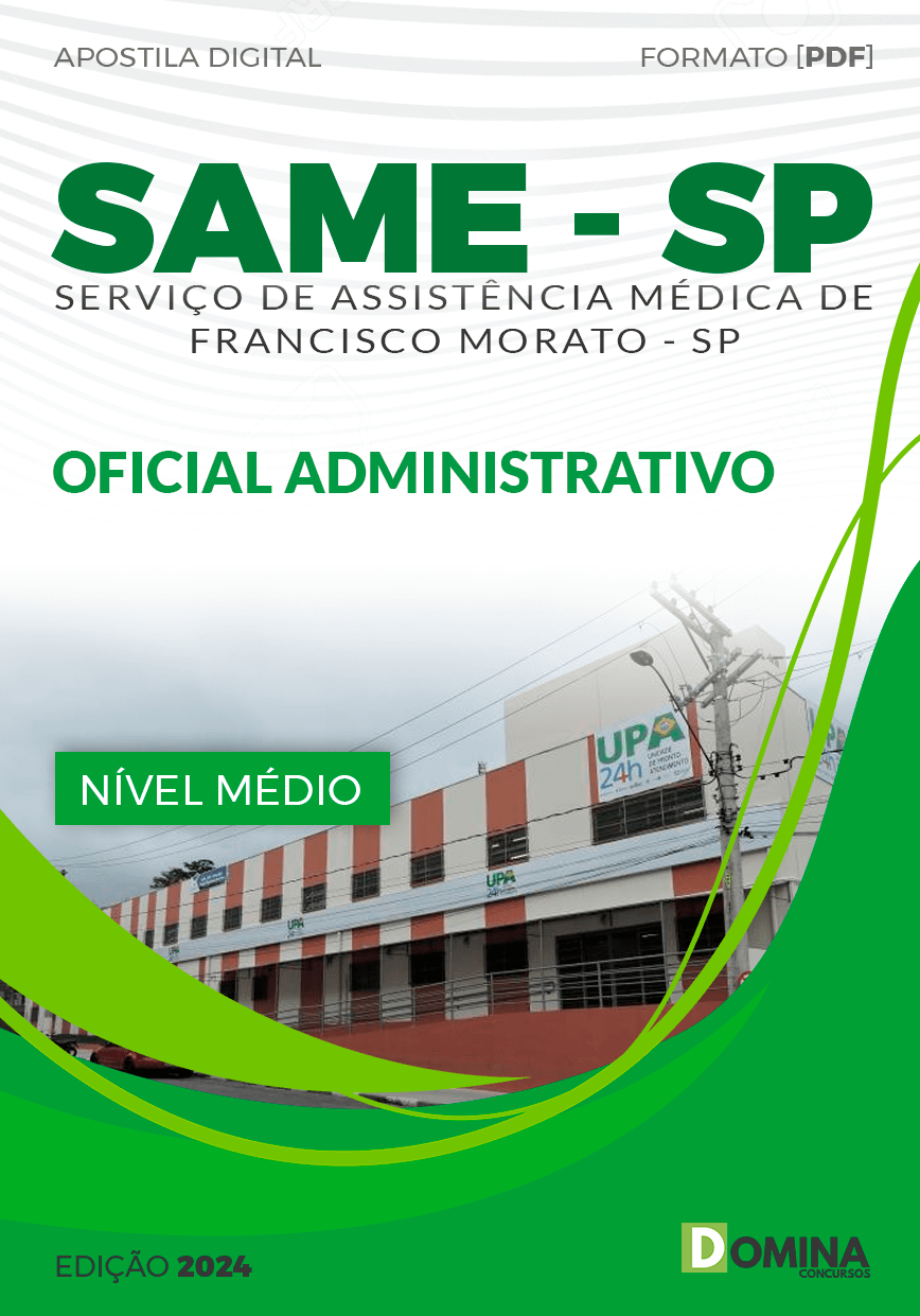 Apostila Concurso SAME SP 2024 Oficial Administrativo