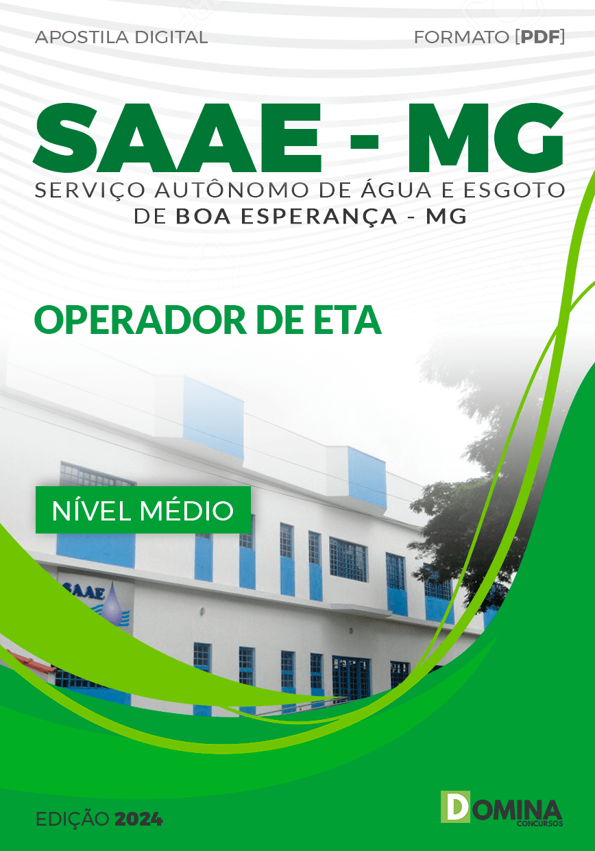 Apostila SAAE Boa Esperança MG 2024 Operador de ETA