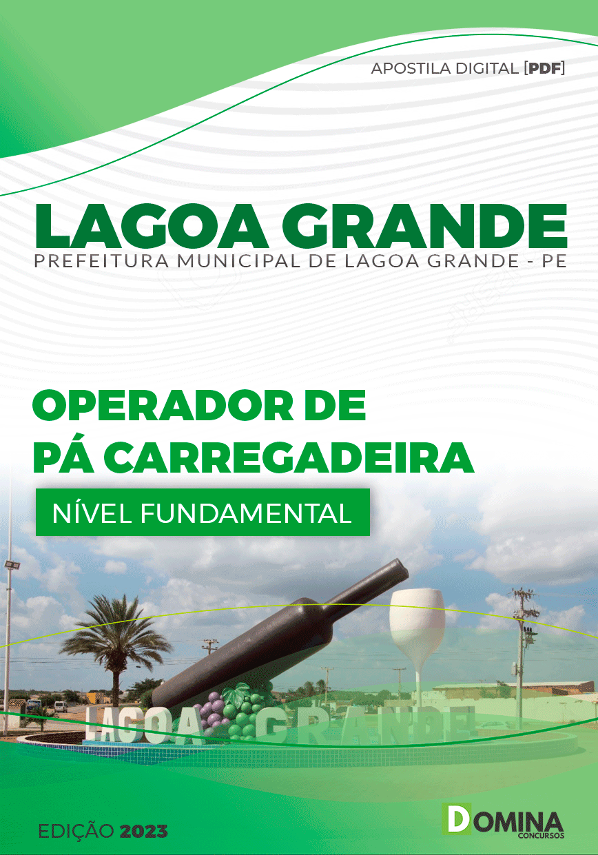 Apostila Pref Lagoa Grande PE 2024 Operador Pá Carregadeira