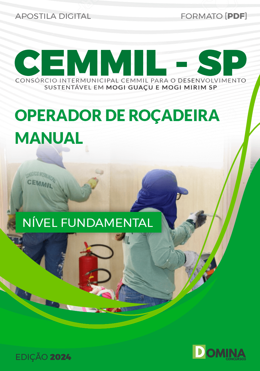Apostila Seletivo CEMMIL SP 2024 Operador Roçadeira Manual