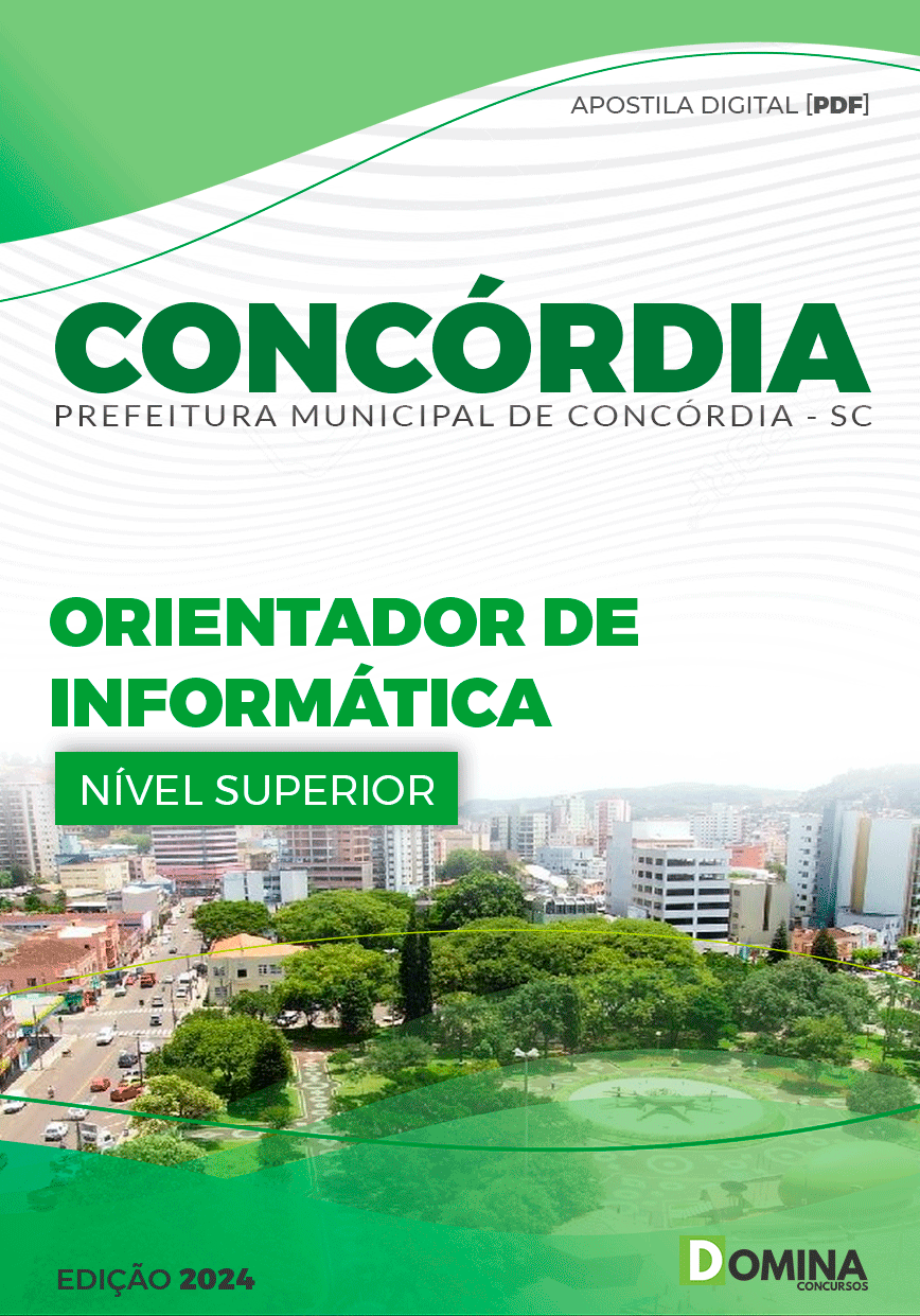 Apostila Prefeitura Concórdia SC 2024 Orientador de Informática