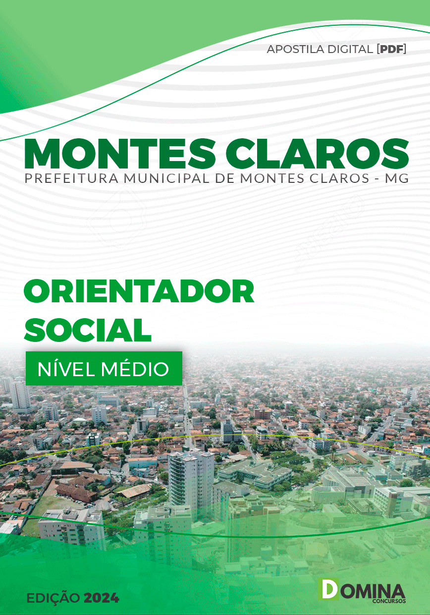 Apostila Prefeitura Montes Claros MG 2024 Orientador Social