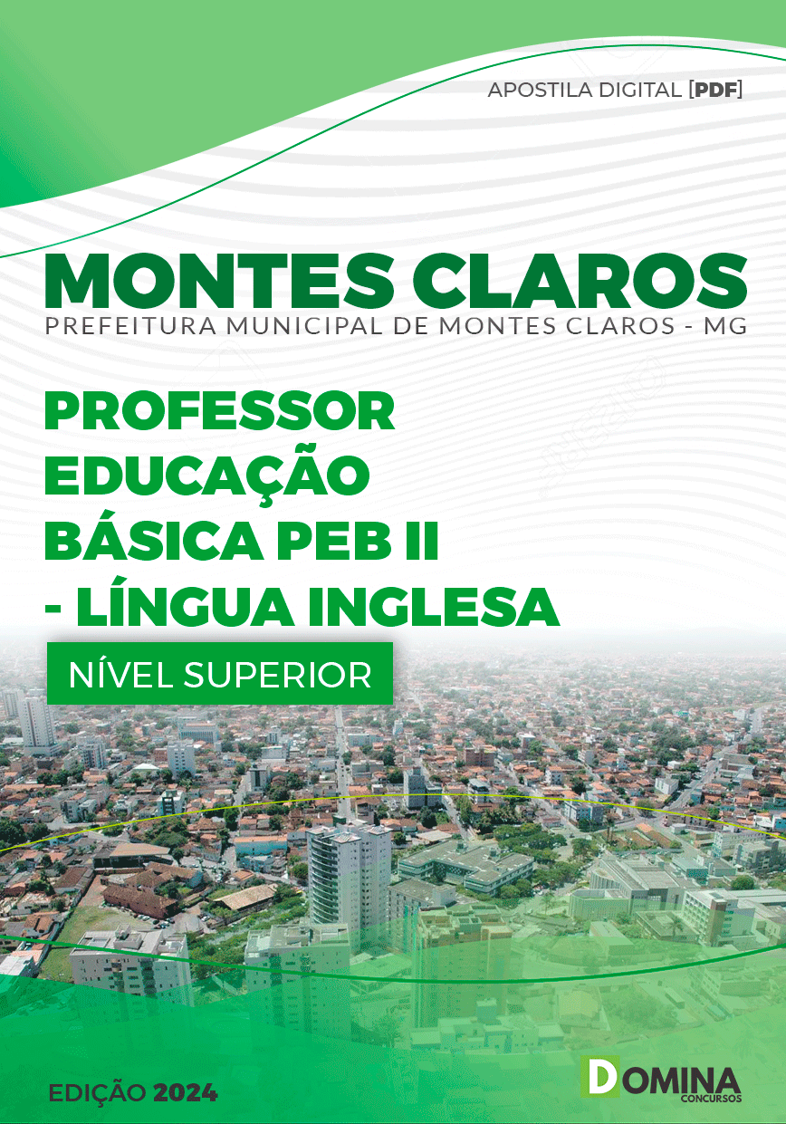 Apostila Pref Montes Claros MG 2024 Professor de Língua Inglesa