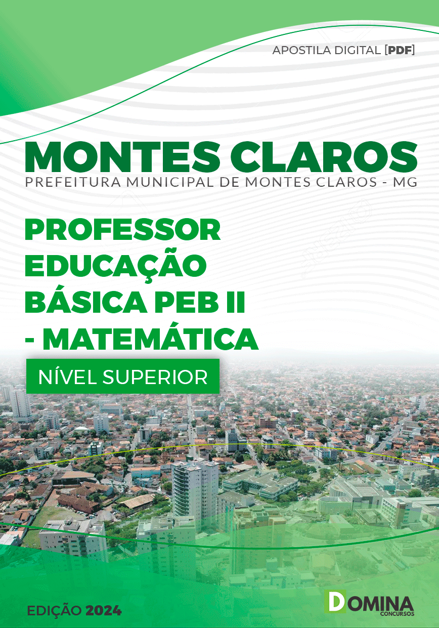 Apostila Pref Montes Claros MG 2024 Professor de Matemática