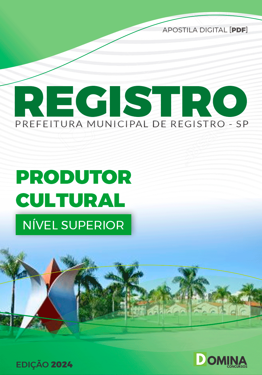 Apostila Prefeitura Registro SP 2024 Produtor Cultural