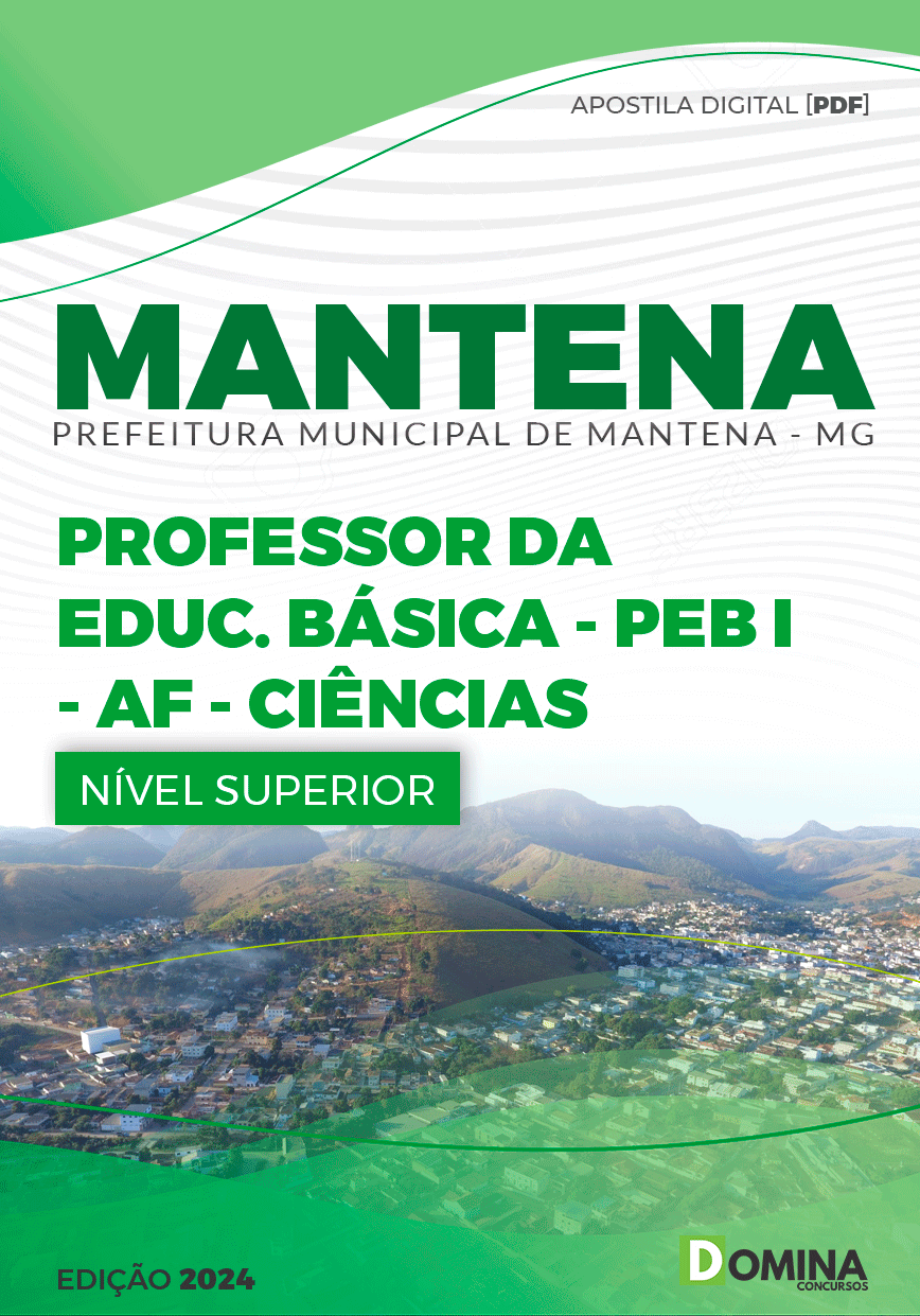 Apostila Pref Mantena MG 2024 Professor Ciências
