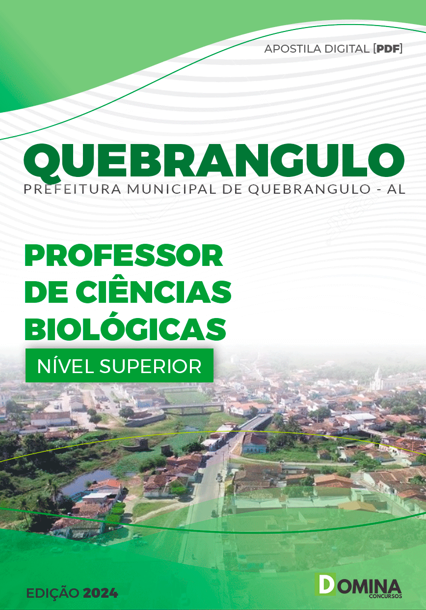 Apostila Pref Quebrangulo AL 2024 Professor de Ciências