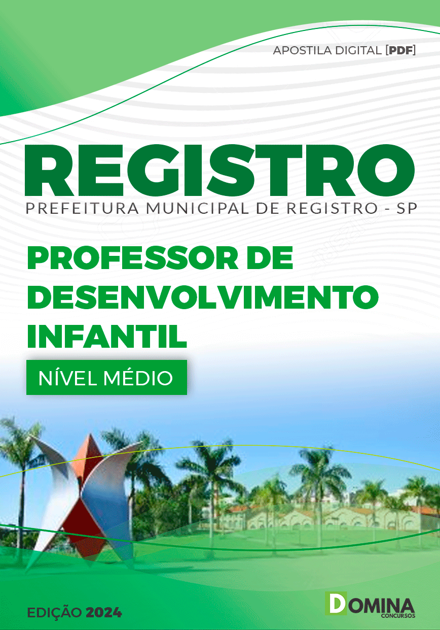 Apostila Prefeitura Registro SP 2024 Professor de Desenvolvimento Infantil