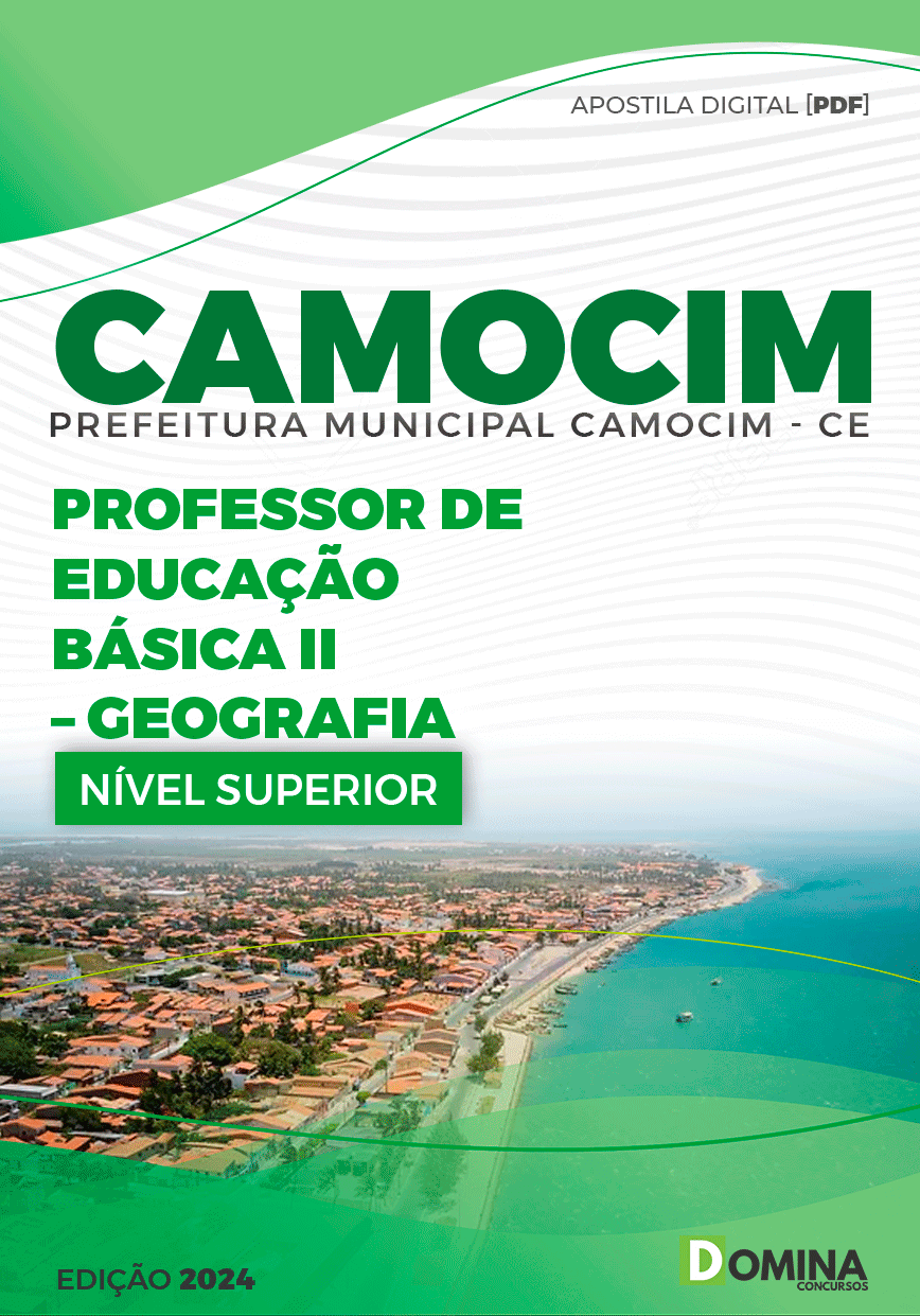 Apostila Prefeitura Camocim CE 2024 Professor de Geografia