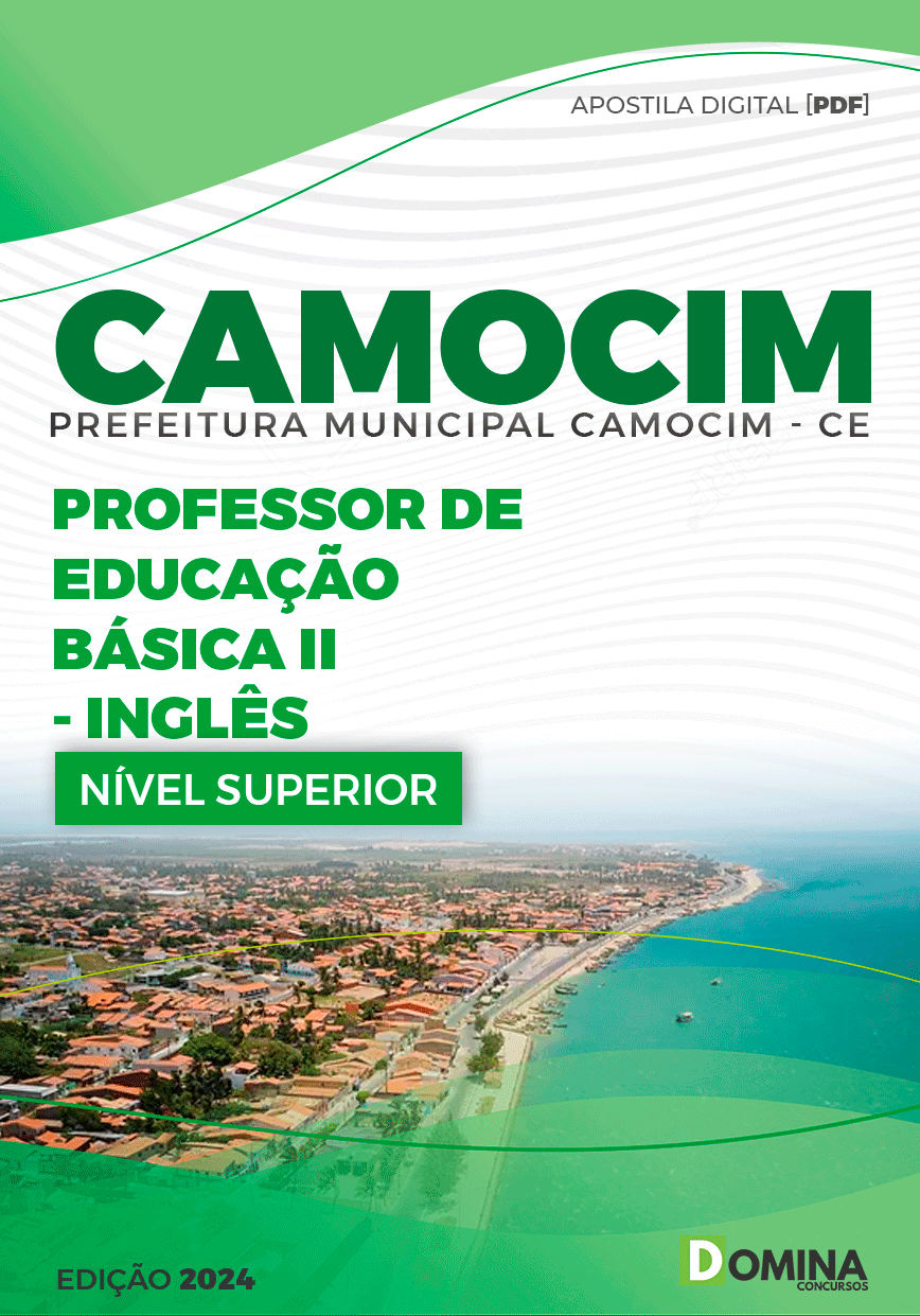Apostila Prefeitura Camocim CE 2024 Professor de Inglês